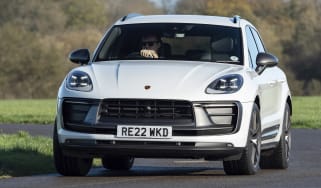 Porsche Macan T - front cornering